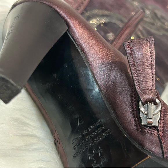 🍂 MARINO FABIANI Italian Leather & Suede Over Knee Boot 🍂 - Picture 7 of 15